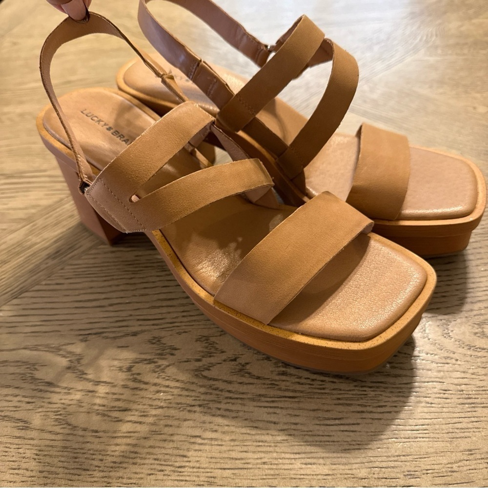 Lucky Brand Women's Marselina Heel Sandals Size 9.5